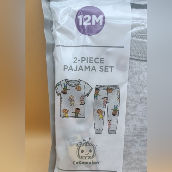 Cocomelon 12 month 2 piece Kids Pajama Set - Picture 4 of 4